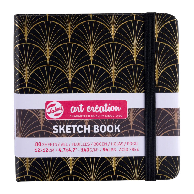 Talens Art Creation Deco Sketch Book Eskiz Defteri 140 gr 12x12 cm 80 Yaprak 9314154M - Art Creation