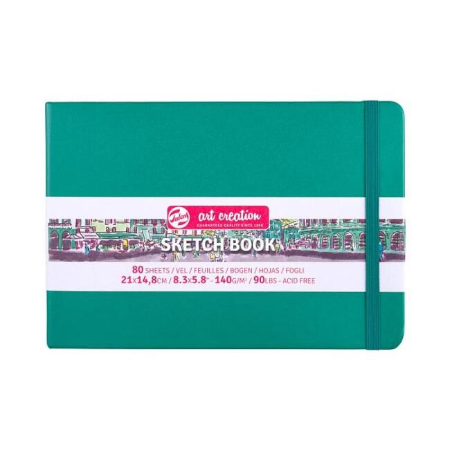 Talens Art Creation Forest Green Kapak Eskiz Defteri 140 g 21x14.8cm 80 Yaprak - 1