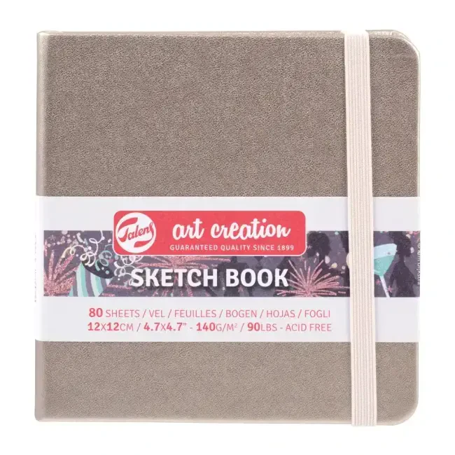 Talens Art Creation Sketch Book Eskiz Defteri 80 Yaprak 140 g 12x12 cm Champagne Pink 9314244M - 1