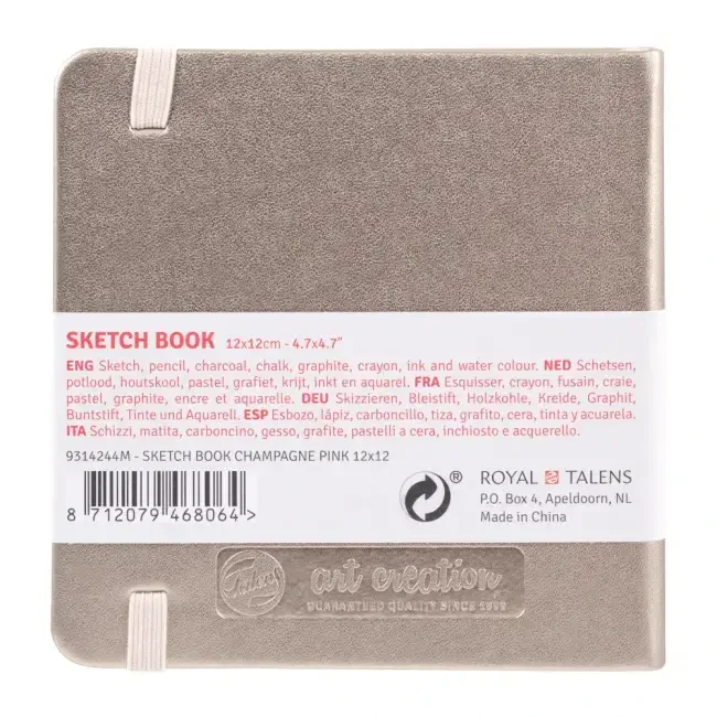 Talens Art Creation Sketch Book Eskiz Defteri 80 Yaprak 140 g 12x12 cm Champagne Pink 9314244M - 2