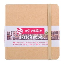 Talens Art Creation Sketch Book Eskiz Defteri 80 Yaprak 140 g 12x12 cm Kraft - 1