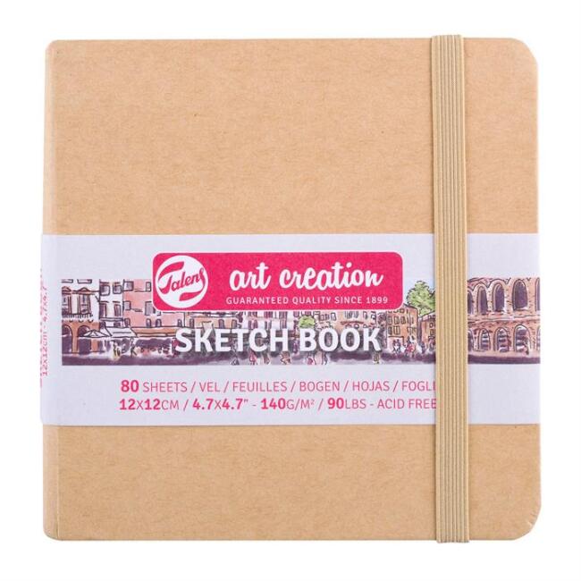 Talens Art Creation Sketch Book Eskiz Defteri 80 Yaprak 140 g 12x12 cm Kraft - 1