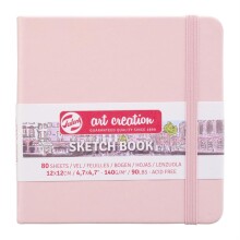 Talens Art Creation Sketch Book Eskiz Defteri 80 Yaprak 140 g 12x12 cm Pastel Pembe - Art Creation