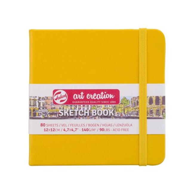 Talens Art Creation Sketch Book Eskiz Defteri 80 Yaprak 140 g 12x12 cm Sarı - 1