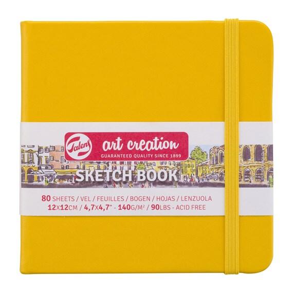 Talens Art Creation Sketch Book Eskiz Defteri 80 Yaprak 140 g 12x12 cm Sarı - 2