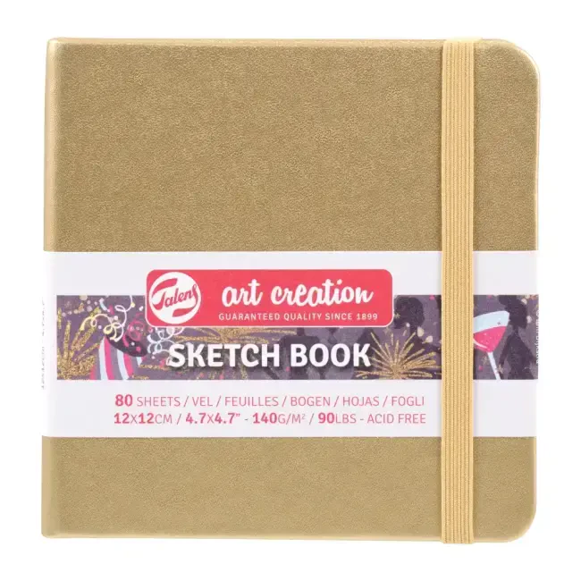 Talens Art Creation Sketch Book Eskiz Defteri 80 Yaprak 140 g 12x12 cm White Gold 9314144M - 1