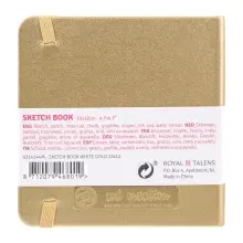 Talens Art Creation Sketch Book Eskiz Defteri 80 Yaprak 140 g 12x12 cm White Gold 9314144M - Art Creation (1)