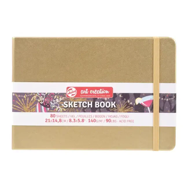 Talens Art Creation Sketch Book Eskiz Defteri 80 Yaprak 140 g 21x14,8 cm White Gold 9314145M - 1