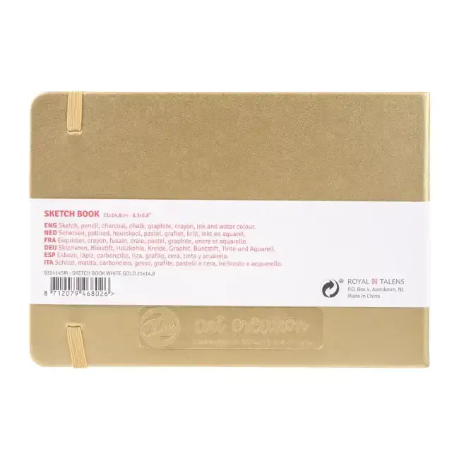 Talens Art Creation Sketch Book Eskiz Defteri 80 Yaprak 140 g 21x14,8 cm White Gold 9314145M - 2