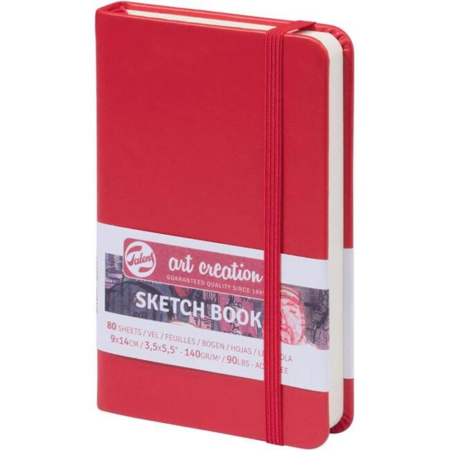 Talens Art Creation Sketch Book Eskiz Defteri 80 Yaprak 140 g 9x14 cm Kırmızı - 1