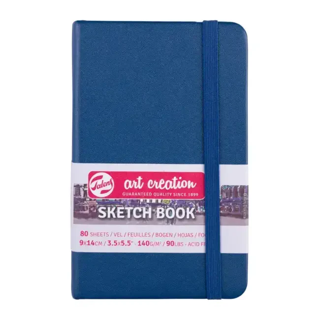 Talens Art Creation Sketch Book Eskiz Defteri 80 Yaprak 140 g 9x14 cm Navy Blue 9314231M - Art Creation
