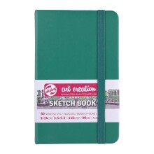 Talens Art Creation Sketch Book Eskiz Defteri 80 Yaprak 140 g 9x14 cm Orman Yeşili - Art Creation