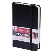 Talens Art Creation Sketch Book Eskiz Defteri 80 Yaprak 140 g 9x14 cm Siyah - Art Creation