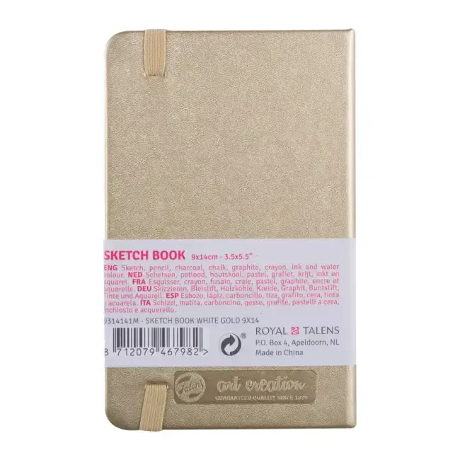 Talens Art Creation Sketch Book Eskiz Defteri 80 Yaprak 140 g 9x14 cm White Gold 9314141M - 2