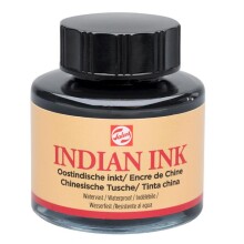 Talens Çini Mürekkebi Siyah Indian Ink 30 ml - Talens (1)