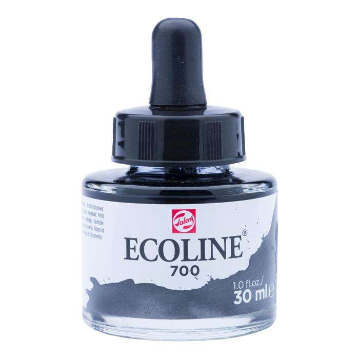Talens Ecoline Sıvı Sulu Boya 30 ml Black 700