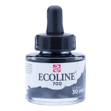 Talens Ecoline Sıvı Sulu Boya 30 ml Black 700 - Talens