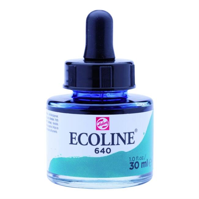 Talens Ecoline Sıvı Sulu Boya 30 ml Bluish Green 640 - 1