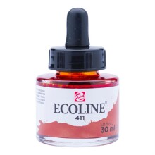 Talens Ecoline Sıvı Sulu Boya 30 ml Burnt Sienna 411 - Talens