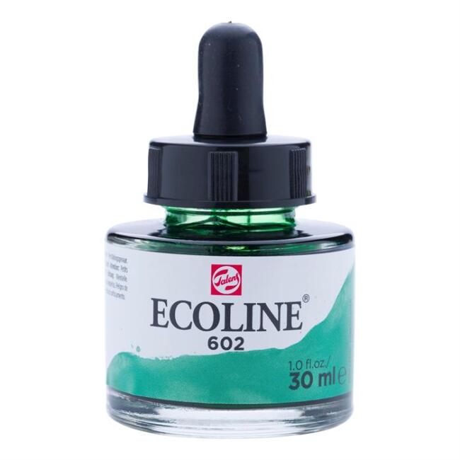 Talens Ecoline Sıvı Sulu Boya 30 ml Deep Green 602 - 9