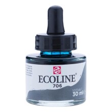 Talens Ecoline Sıvı Sulu Boya 30 ml Deep Grey 706 - Talens