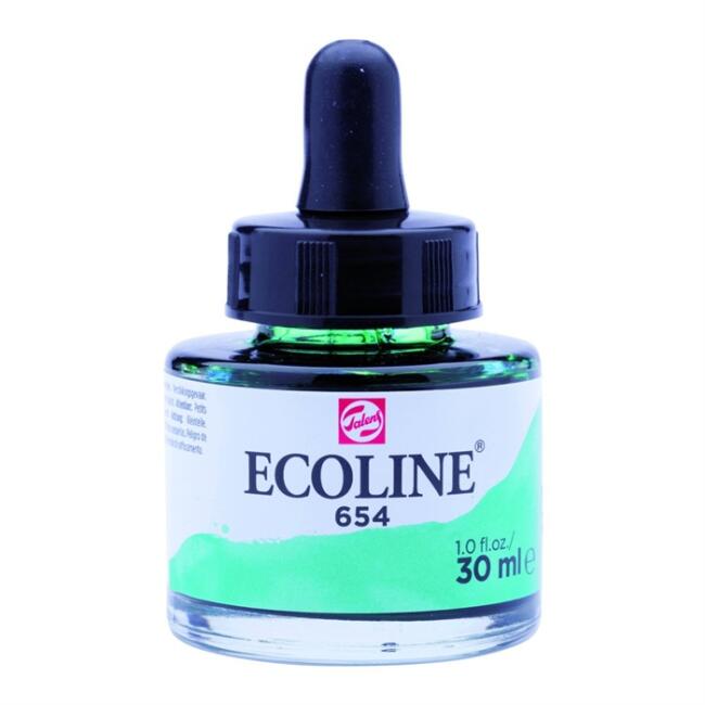 Talens Ecoline Sıvı Sulu Boya 30 ml Fir Green 654 - 1