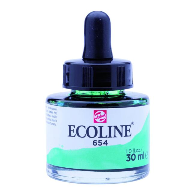Talens Ecoline Sıvı Sulu Boya 30 ml Fir Green 654 - 2