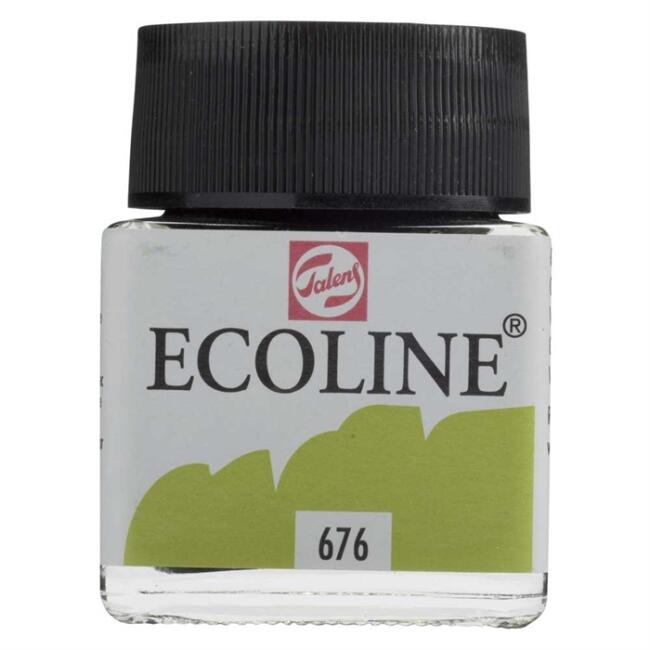 Talens Ecoline Sıvı Sulu Boya 30 ml Grass Green 676 - 12