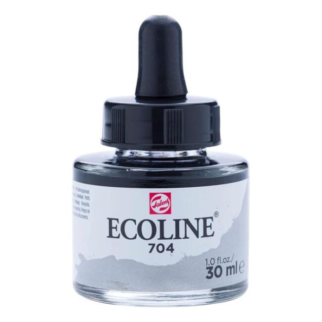 Talens Ecoline Sıvı Sulu Boya 30 ml Grey 704 - 1