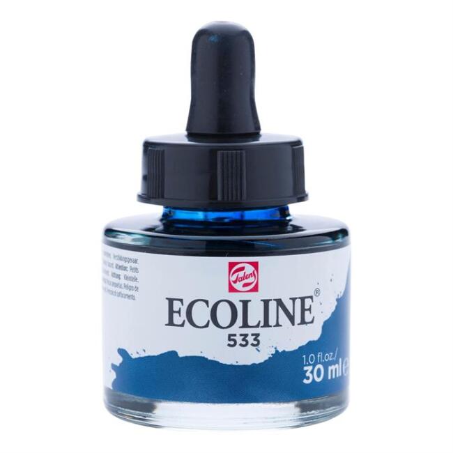 Talens Ecoline Sıvı Sulu Boya 30 ml Indigo 533 - 1