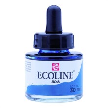 Talens Ecoline Sıvı Sulu Boya 30 ml Prussian Blue 508 - Talens