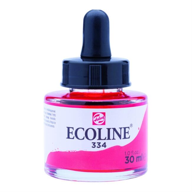 Talens Ecoline Sıvı Sulu Boya 30 ml Scarlet 334 - 5
