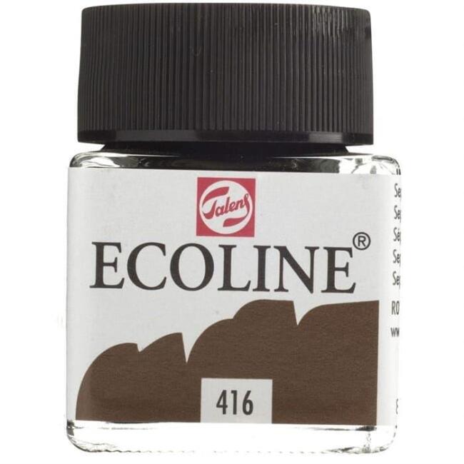 Talens Ecoline Sıvı Sulu Boya 30 ml Sepia 416 - 2