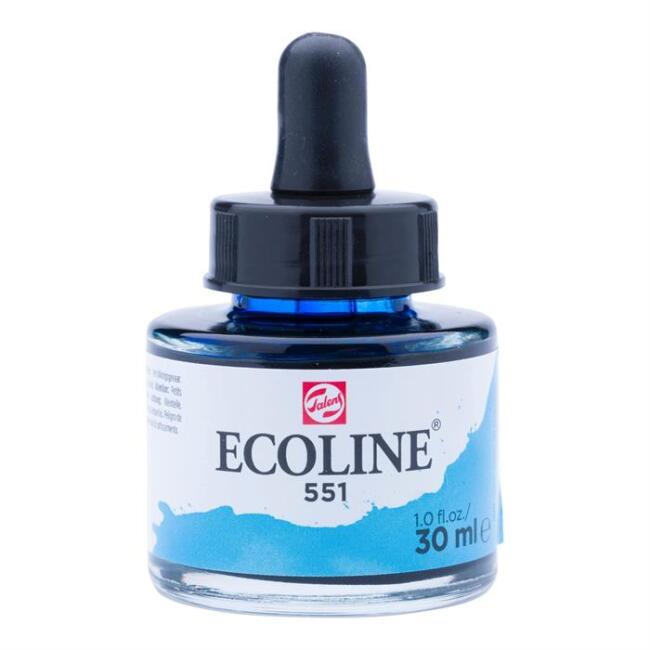 Talens Ecoline Sıvı Sulu Boya 30 ml Sky Blue Light 551 - 1