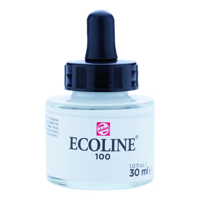 Talens Ecoline Sıvı Sulu Boya 30 ml White 100 - 4