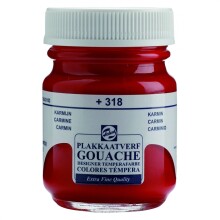 Talens Guaj Boya 50 ml Carmine 318 - Talens (1)