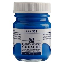 Talens Guaj Boya 50 ml Light Blue (Cyan) 501 - Talens