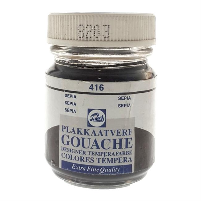 Talens Extra Fine Guaj Boya 50 ml Sepia 416 - 2