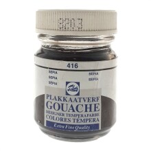 Talens Extra Fine Guaj Boya 50 ml Sepia 416 - 4