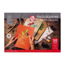 Talens Toned Color Mix Renkli Eskiz Defteri A3 180 g Warm Colour 50 Yaprak - 1