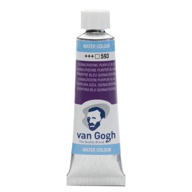 Talens Van Gogh Tüp Sulu Boya 10 ml Quinacridone Purple Blue 593 - 1