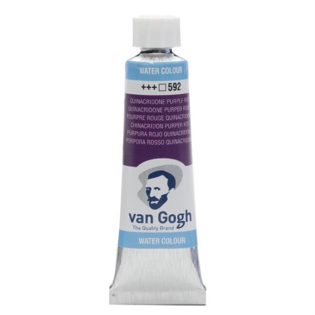 Talens Van Gogh Tüp Sulu Boya 10 ml Quinacridone Purple Red 592 - 1