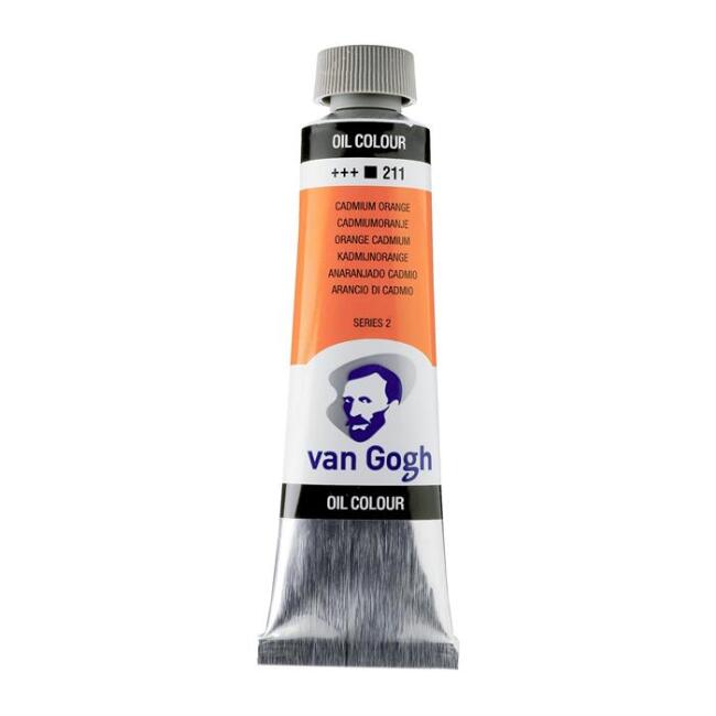 Talens Van Gogh Yağlı Boya 40 ml Cadmium Orange 211 - 3