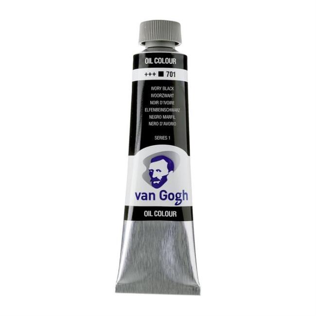 Talens Van Gogh Yağlı Boya 40 ml Ivory Black 701 - 3