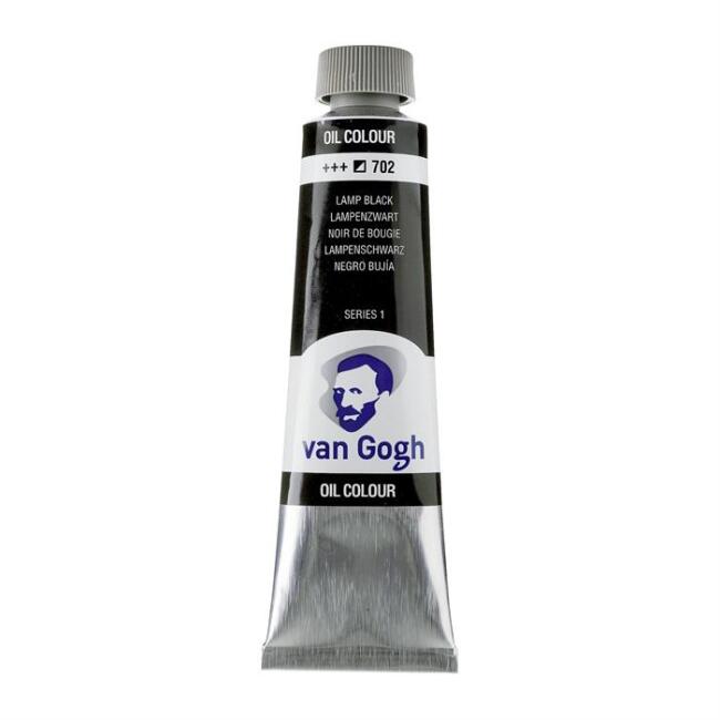 Talens Van Gogh Yağlı Boya 40 ml Lamp Black 702 - 3