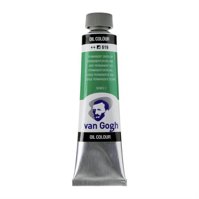 Talens Van Gogh Yağlı Boya 40 ml Permanent Green Deep 619 - 3