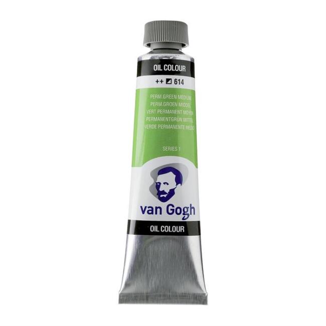 Talens Van Gogh Yağlı Boya 40 ml Permanent Green Medium 614 - 5