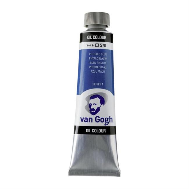 Talens Van Gogh Yağlı Boya 40 ml Phthalo Blue 570 - 15