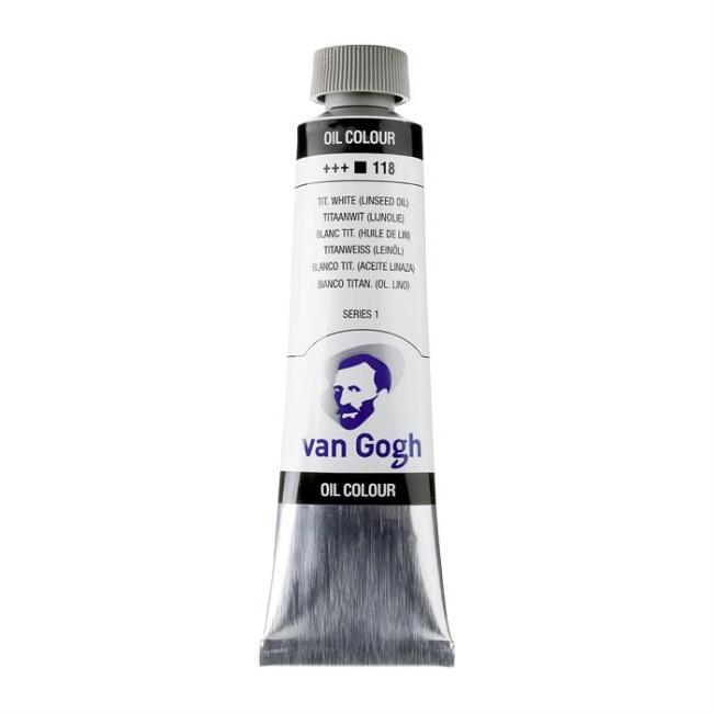 Talens Van Gogh Yağlı Boya 40 ml Titanium White (Linseed Oil) 118 - 5