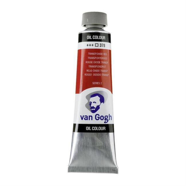 Talens Van Gogh Yağlı Boya 40 ml Transparent Oxide Red 378 - 5